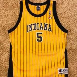 Vintage Jalen Rose Pacers Champion NBA Jersey